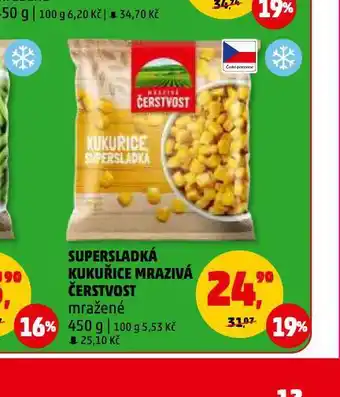 Penny Market Supersladká kukuřice mrazivá čerstvost nabídka