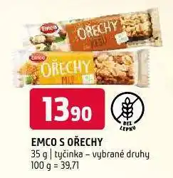 Terno Emco s ořechy nabídka