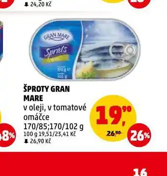 Penny Market Šproty gran mare nabídka