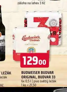 Terno Pivo budweiser budvar nabídka
