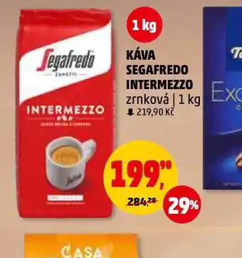 Penny Market Káva segafredo intermezzo zrnková nabídka