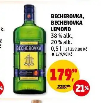 Penny Market Becherovka, becherovka lemond nabídka