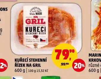 Penny Market Kuřecí stehenní řízek na gril nabídka