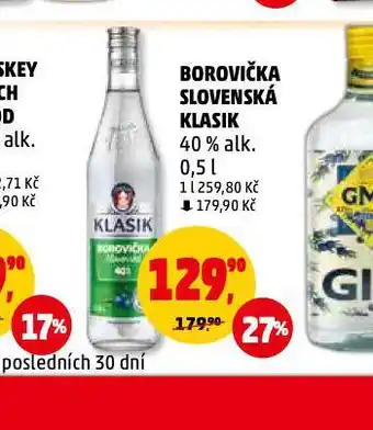 Penny Market Borovička slovenská klasik nabídka