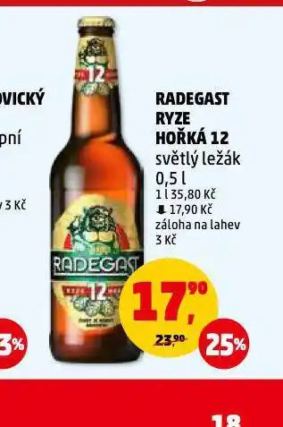 Penny Market Pivo radegast ryze hořká 12 nabídka