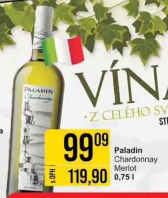 Jip Paladin Chardonnay Merlot 0.75 l nabídka