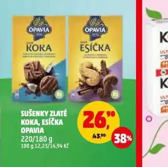 Penny Market Sušenky zlaté koka, esíčka opavia nabídka