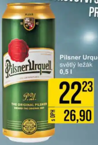 Jip Pilsner Urquell světly ležák 0,5 l nabídka