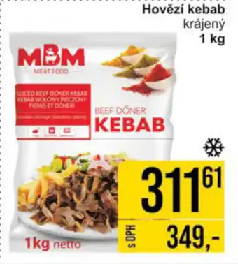 Jip Hovězí kebab krájený 1 kg nabídka