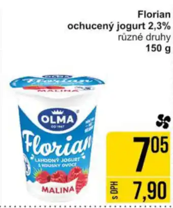 Jip Florian ochucený jogurt 2,3% různé druhy 150 g nabídka