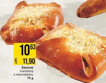 Šáteček tvarohový s marmeládou 70 g