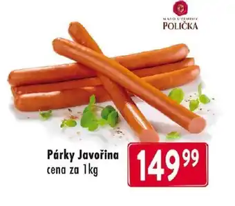 Qanto Párky Javořina cena za 1kg nabídka