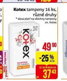 Teta Kotex tampony nabídka