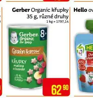 Teta Gerber organic křupky nabídka