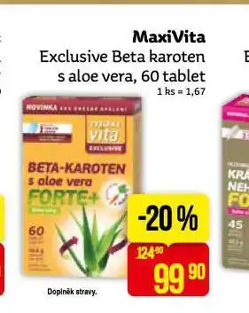 Teta Maxivita exclusive beta karoten s aloe vera nabídka