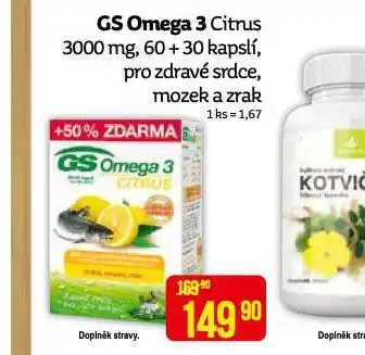 Teta Gs omega 3 citrus nabídka