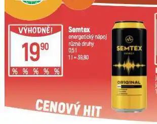 Globus Semtex energy drink nabídka