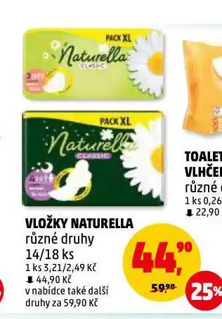 Penny Market Vložky naturella nabídka