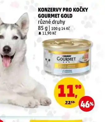 Penny Market Gourmet gold konzerva pro kočky nabídka