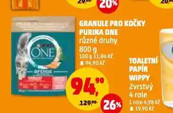 Penny Market Purina one granule pro kočky nabídka