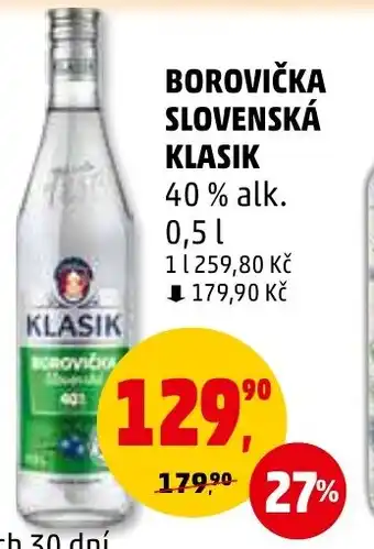 Penny Market BOROVIČKA SLOVENSKÁ KLASIK 0.5L nabídka