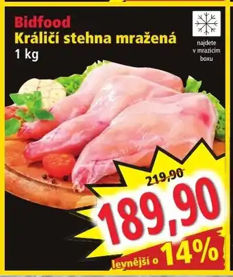 Norma Bidfood Králičí stehna mražená nabídka