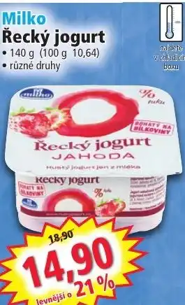 Norma Milko Řecký jogurt nabídka