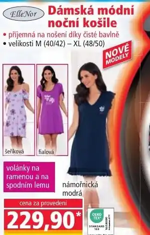 Norma Dámská módní noční košile nabídka