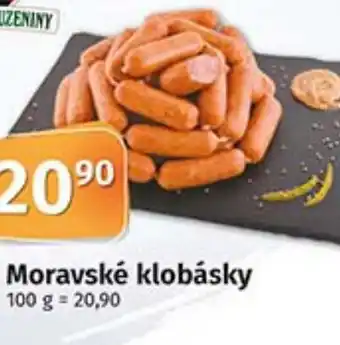 COOP TIP Moravské klobásky nabídka