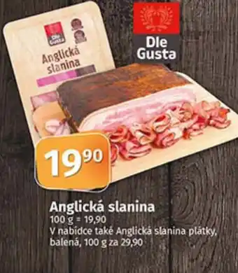 COOP TIP Anglická slanina nabídka