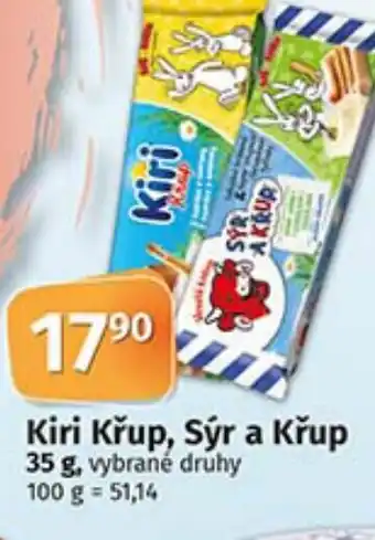 COOP TIP Kiri Křup, Sýr a Křup 35 g nabídka