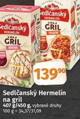Sedlčanský Hermelín na gril 407 g/450 g