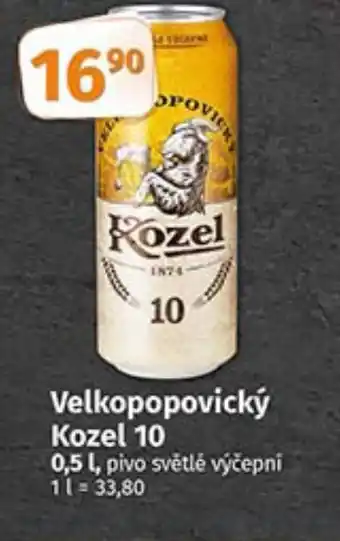 COOP TIP Velkopopovický Kozel 10 0.5l nabídka