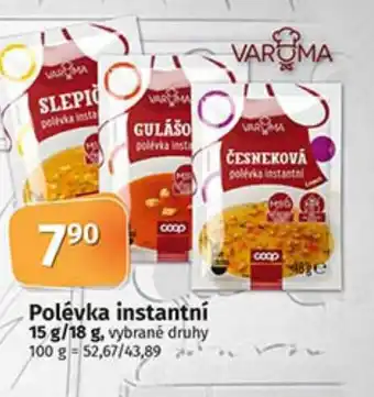 COOP TIP Polévka instantní 15 g/18 g nabídka