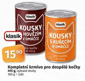 COOP TIP Kompletní krmivo pro dospělé kočky 415 g nabídka