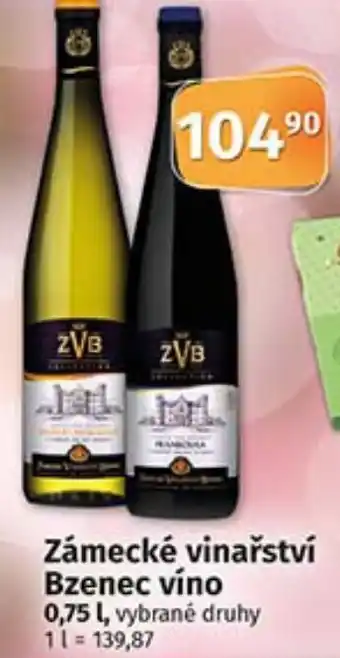 COOP TIP Zámecké vinařství Bzenec víno 0,75 L nabídka