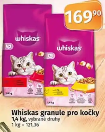 COOP TIP Whiskas granule pro kočky nabídka