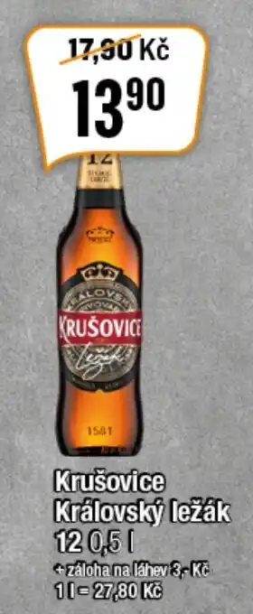 TEMPO Krušovice Královský ležák 12 nabídka