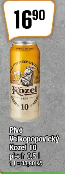 TEMPO Pivo Velkopopovický Kozel 10 nabídka