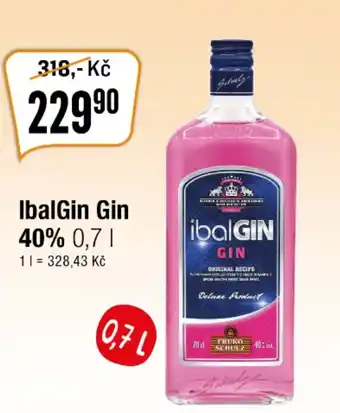 TEMPO IbalGin Gin 40% 0,7 l. nabídka