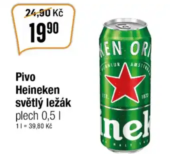 TEMPO Pivo Heineken světlý ležák nabídka