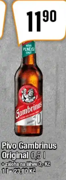 TEMPO Pivo Gambrinus Original 0,5 l. nabídka
