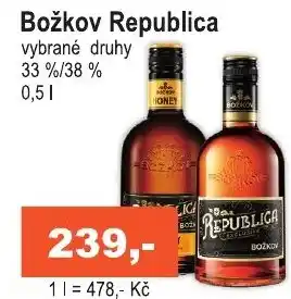 COOP DISKONT Božkov Republica 0.5L nabídka