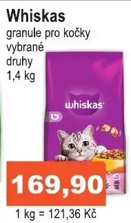 COOP DISKONT Whiskas granule pro kočky nabídka