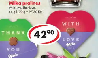 CBA Milka pralines nabídka