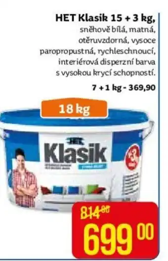 Teta HET Klasik 15 + 3 kg, nabídka