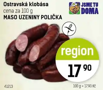 Konzum Ostravská klobása nabídka