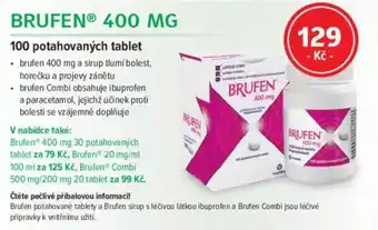 mojelekarna.cz BRUFEN® 400 MG 100 potahovaných tablet nabídka