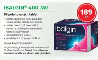 mojelekarna.cz IBALGINⓇ 400 MG 96 potahovaných tablet nabídka