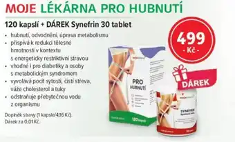 mojelekarna.cz MOJE LÉKÁRNA PRO HUBNUTÍ 120 kapslí + DÁREK Synefrin 30 tablet nabídka